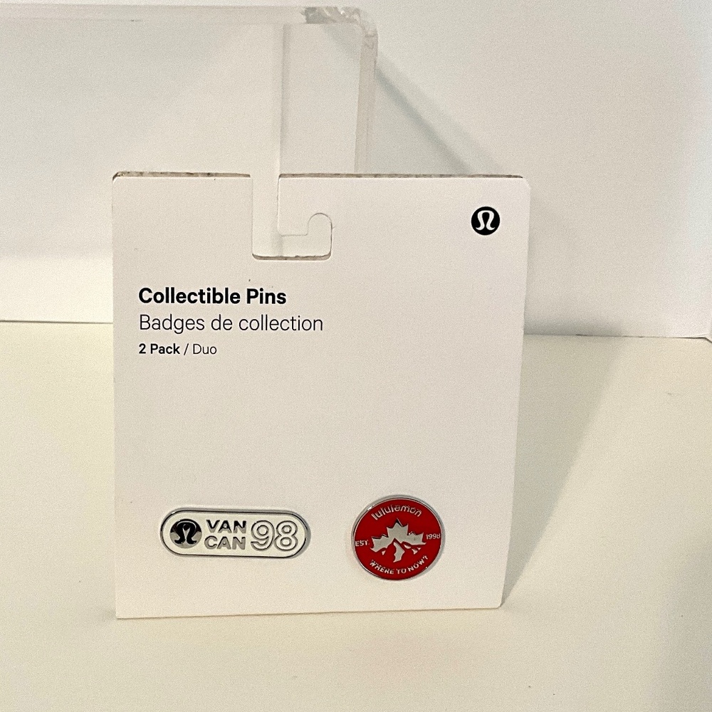 Lululemon Team Canada Olympic Celebration Pins 2 Pack